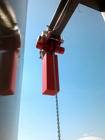 5 t, 85 m verižno dvigalo