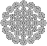 Prerez jeklene žične vrvi